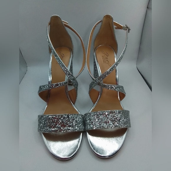 JEWEL BADGLEY MISCHKA Cook Block Heel  Sandal SZ 11 - Picture 2 of 7